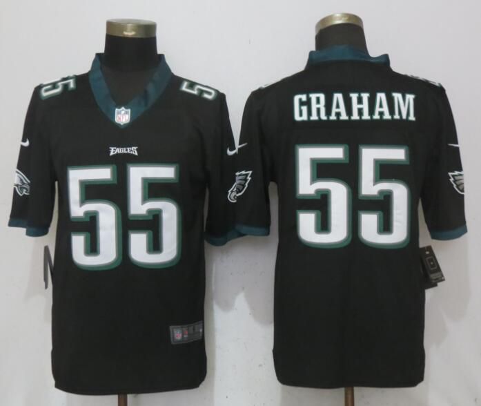 Men Philadelphia Eagles #55 Graham Black Vapor Untouchable New Nike Limited NFL Jerseys->philadelphia eagles->NFL Jersey